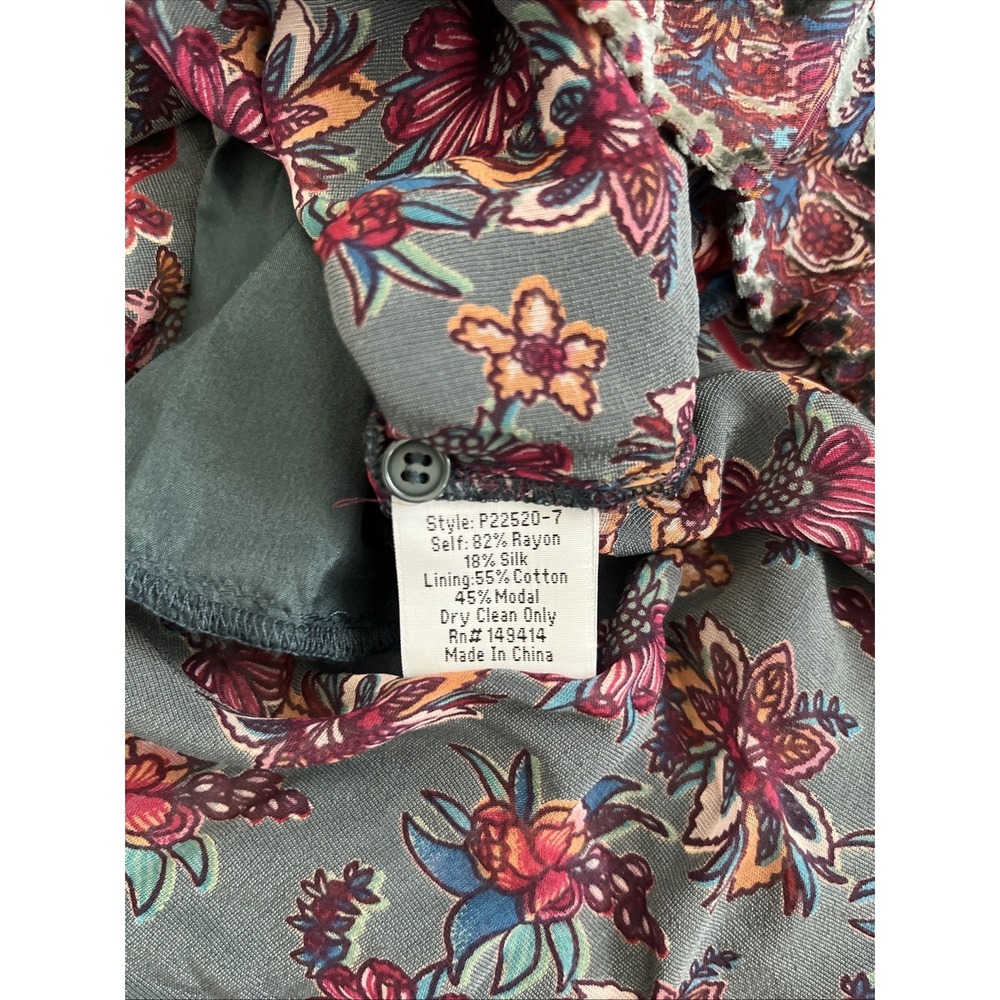 NWT Johnny Was Pete & Greta Betimo Velvet Burnout Tunic Dress XL w/ Slip - Picture 5 of 8